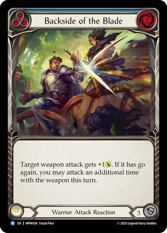 Backside of the Blade, Mastery Pack Warrior MPW038, rare