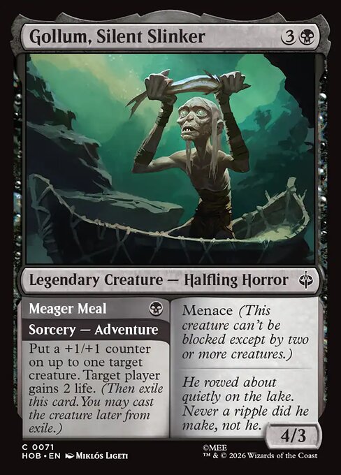 Gollum, Silent Slinker // Meager Meal, The Hobbit 71, common