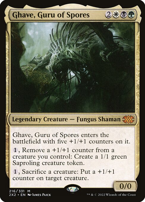 Ghave, Guru of Spores, Double Masters 2022, mythic