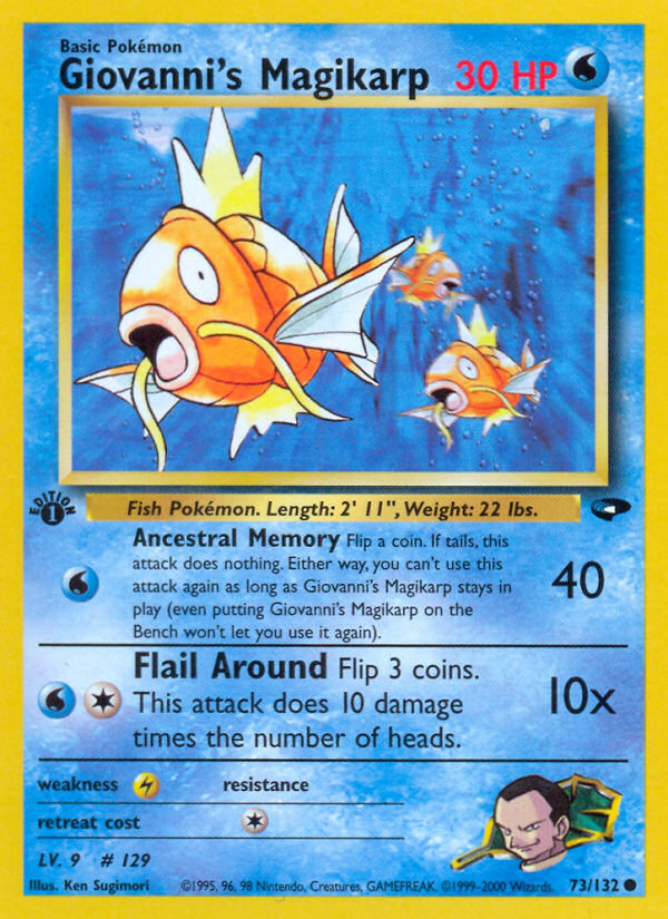 Giovanni's Magikarp, Gym Challenge 73/132, common