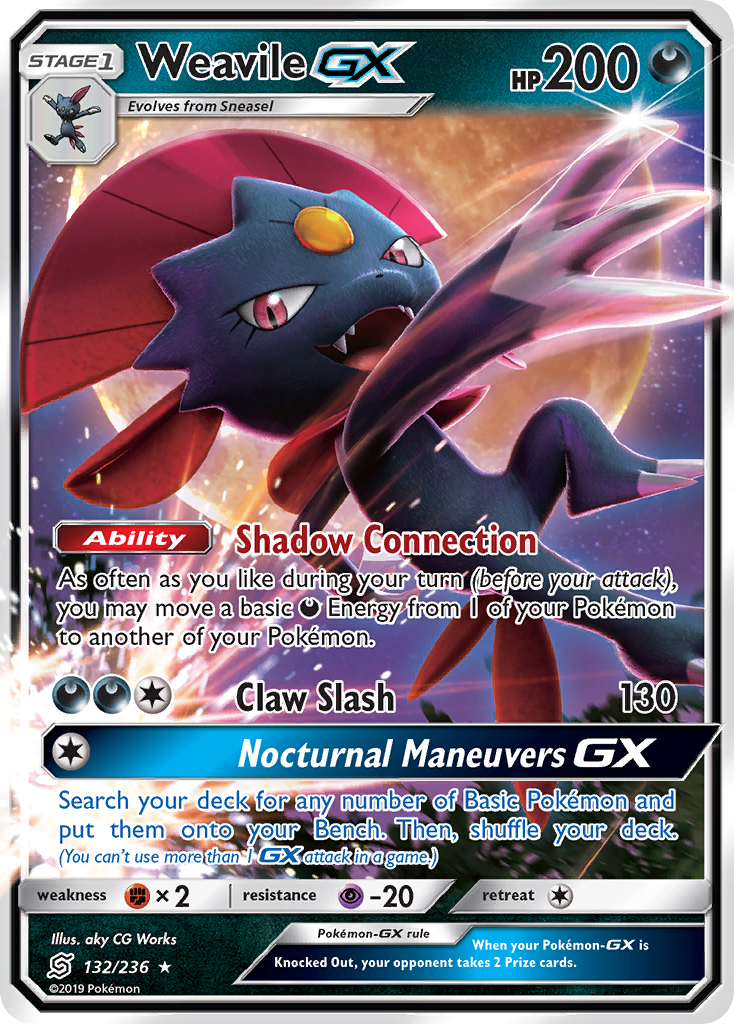 Weavile-GX, Unified Minds 132/236, ultra-rare