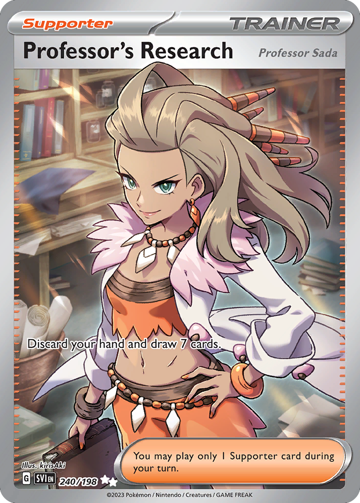 Professor's Research (Professor Sada), Scarlet & Violet 240/198, ultra-rare