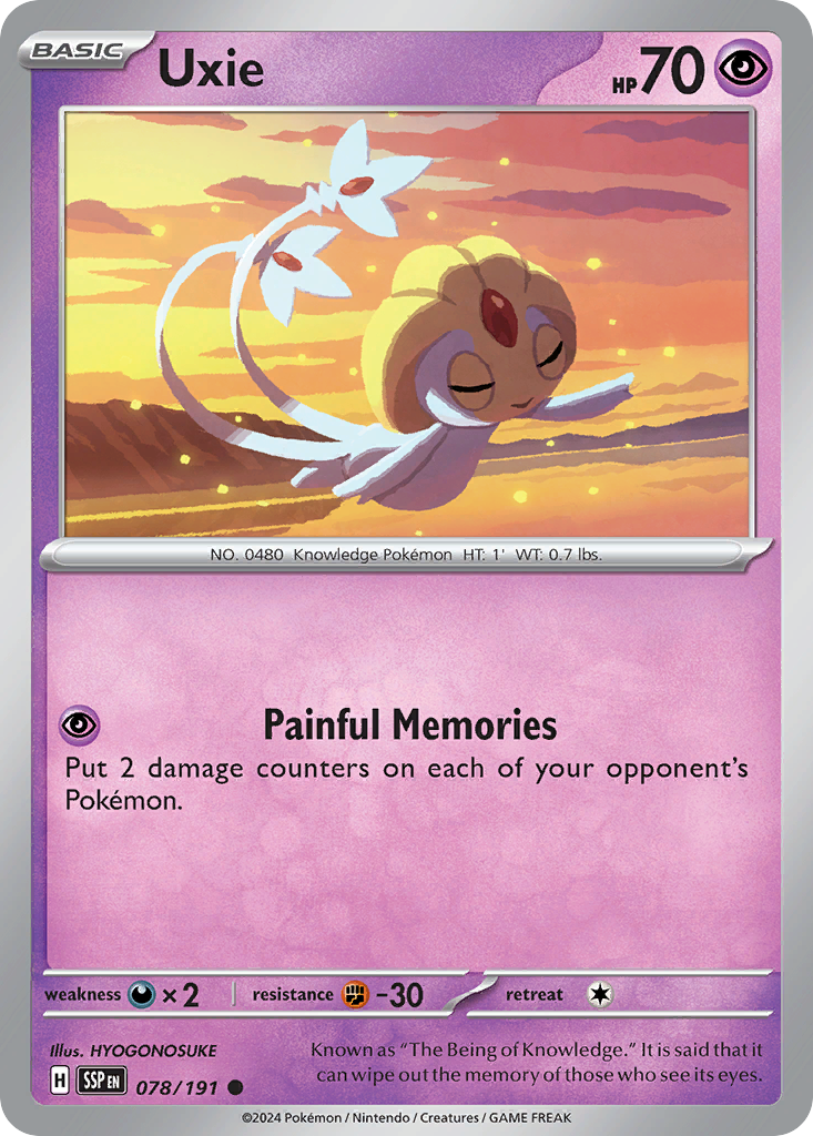 Uxie, Surging Sparks 078/191, common