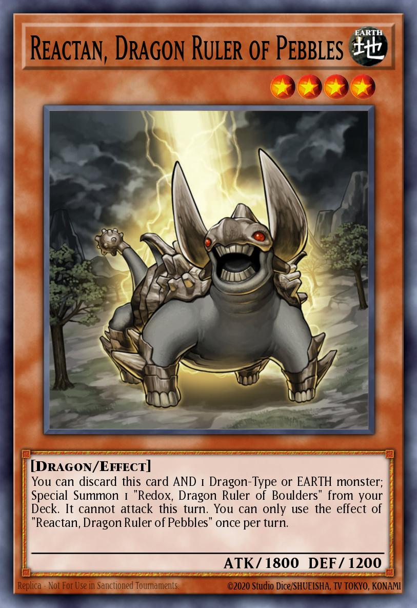 Reactan, Dragon Ruler of Pebbles, Lord of the Tachyon Galaxy LTGY-EN095, common